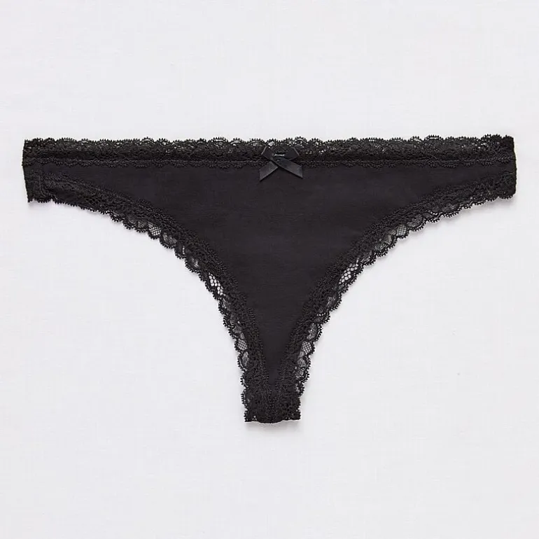 Arizona Body Cotton with Lace Thong