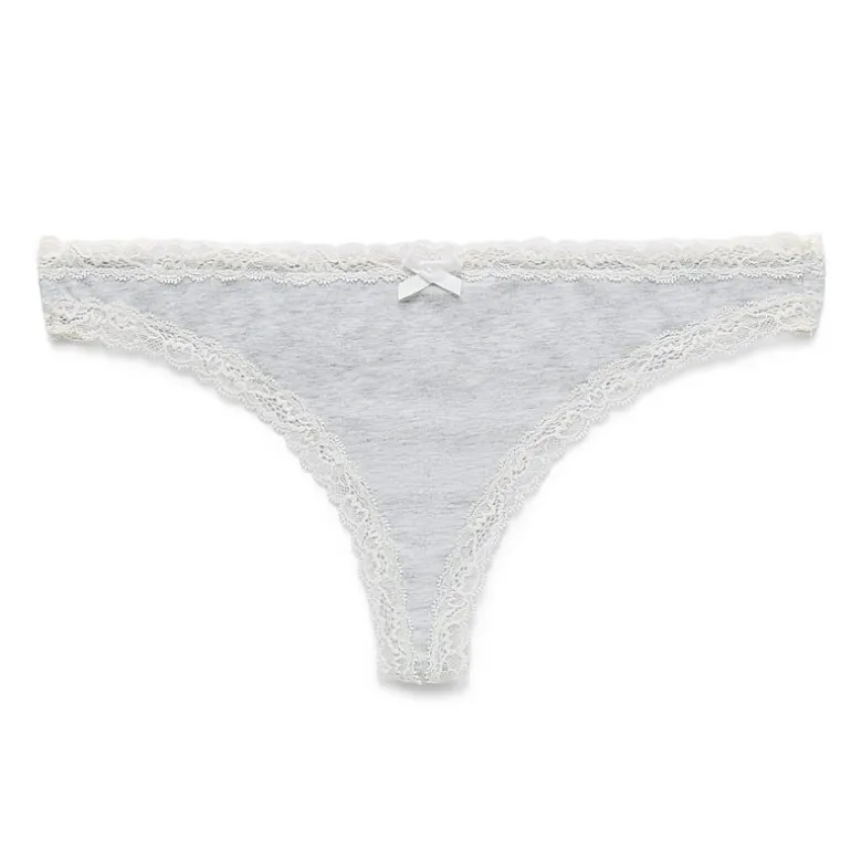 Arizona Body Cotton with Lace Thong