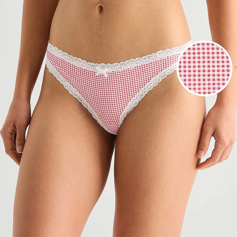 Arizona Body Cotton with Lace Thong