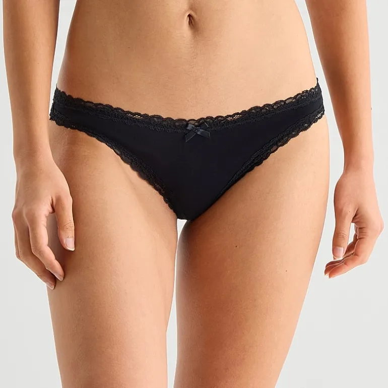 Arizona Body Cotton with Lace Thong