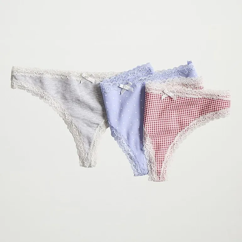 Arizona Body Cotton with Lace Thong
