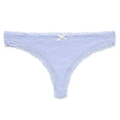 Arizona Body Cotton with Lace Thong