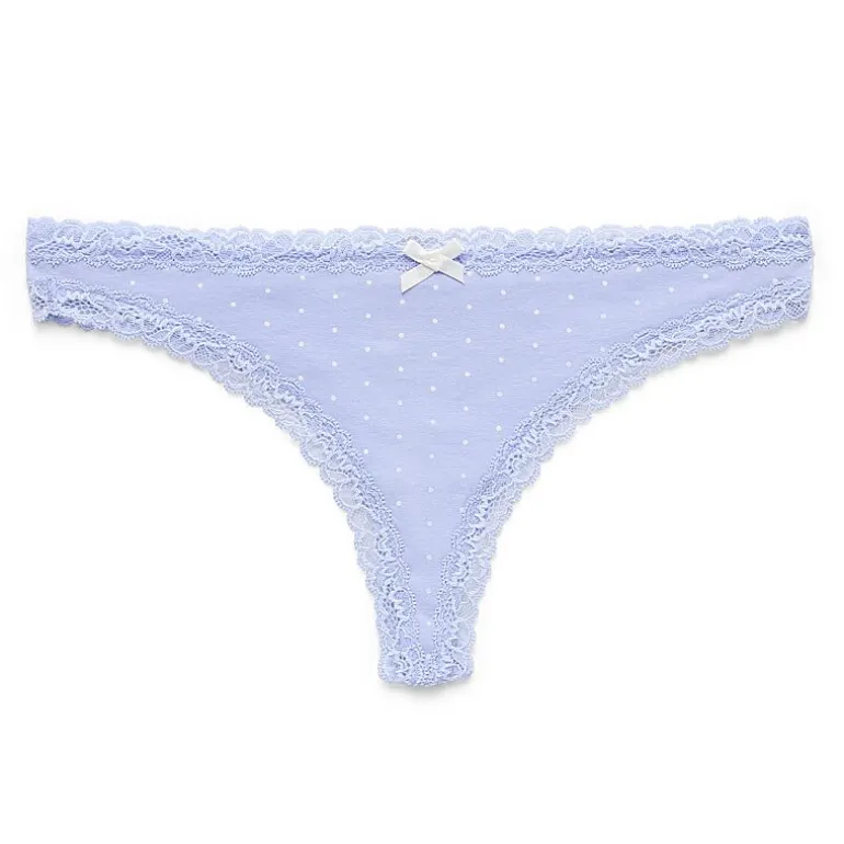 Arizona Body Cotton with Lace Thong