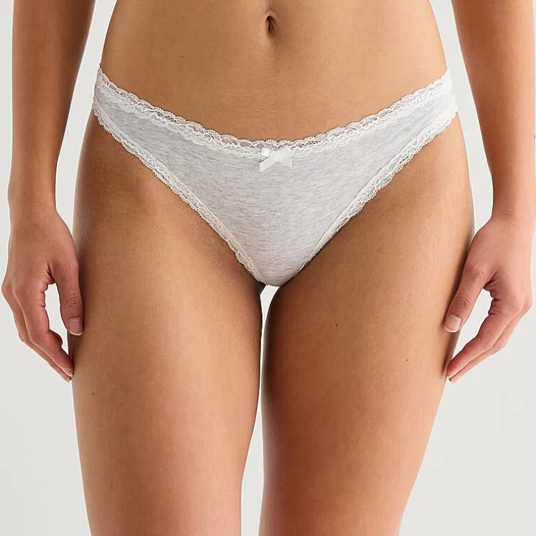 Arizona Body Cotton with Lace Thong