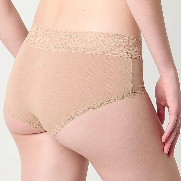 Arizona Body Cotton with Lace Boyshort Panty