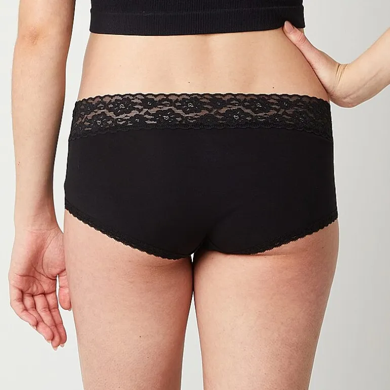 Arizona Body Cotton with Lace Boyshort Panty