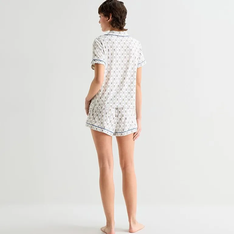 Arizona Body Womens Short Sleeve 2-pc. Juniors Pajama Set