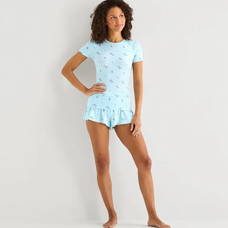 Arizona Cloud Kissed Womens Juniors Pajama Shorts