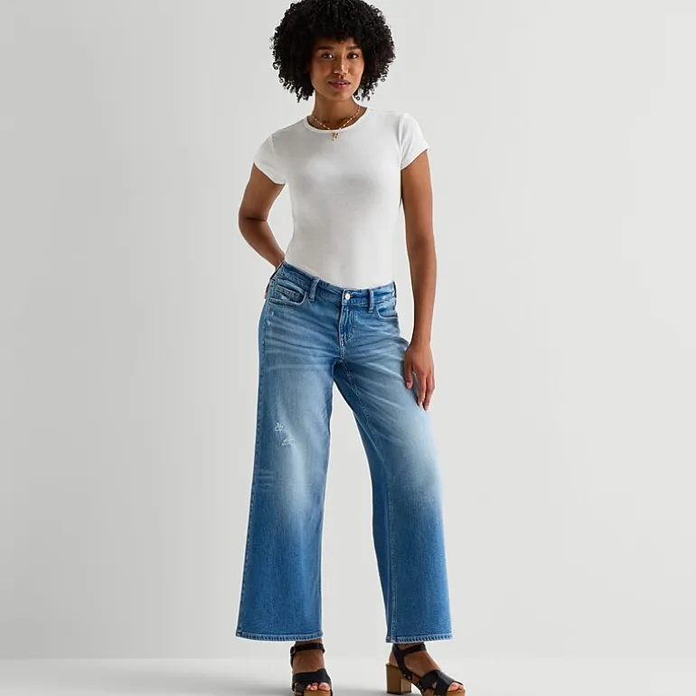 Arizona Curvy Womens Juniors Short Low Rise Curvy Fit Jean