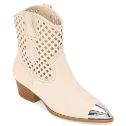 Arizona Jean Co Womens Garland Stacked Heel Cowboy Boots
