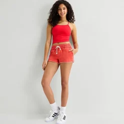 Arizona Juniors Womens Mid Rise Juniors Jogger Short