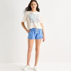Arizona Juniors Womens Mid Rise Juniors Jogger Short