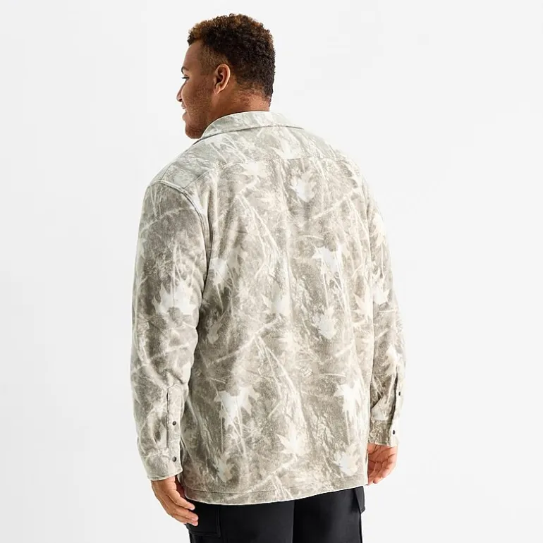 Arizona Mens Big and Tall Polar Fleece Shacket