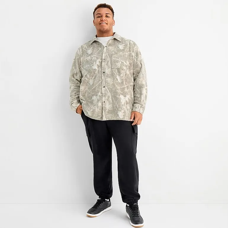 Arizona Mens Big and Tall Polar Fleece Shacket