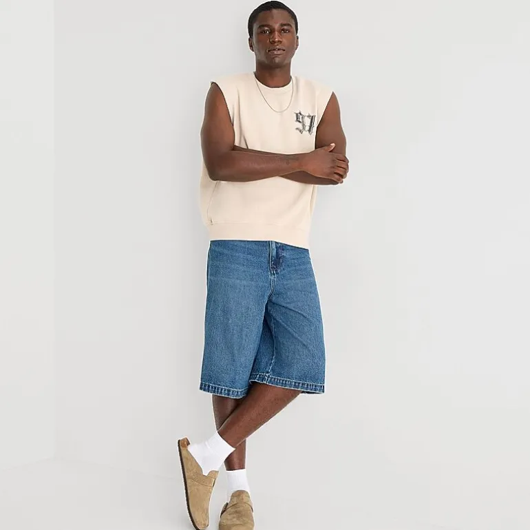 Arizona Mens Crew Neck Fleece Sleeveless Tank Top