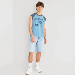 Arizona Mens Crew Neck Short Sleeve Muscle T-Shirt
