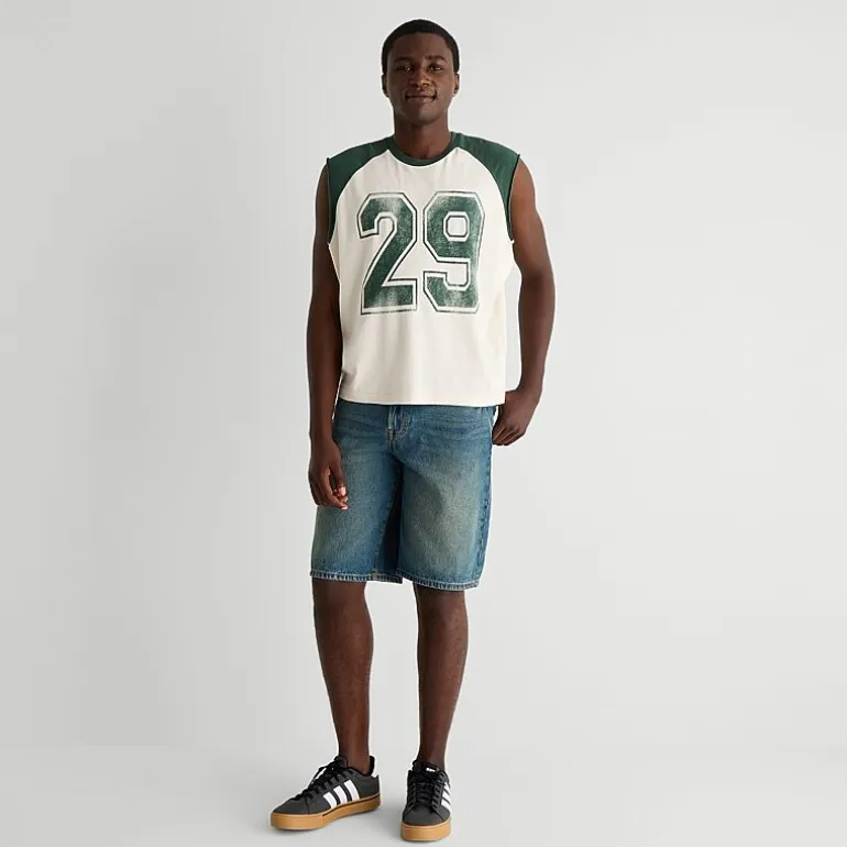 Arizona Mens Crew Neck Short Sleeve Muscle T-Shirt