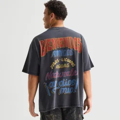 Arizona Mens Crew Neck Short Sleeve Boxy Fit Big and Tall Graphic T-Shirt