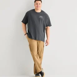 Arizona Mens Crew Neck Short Sleeve Boxy Fit Big and Tall Graphic T-Shirt