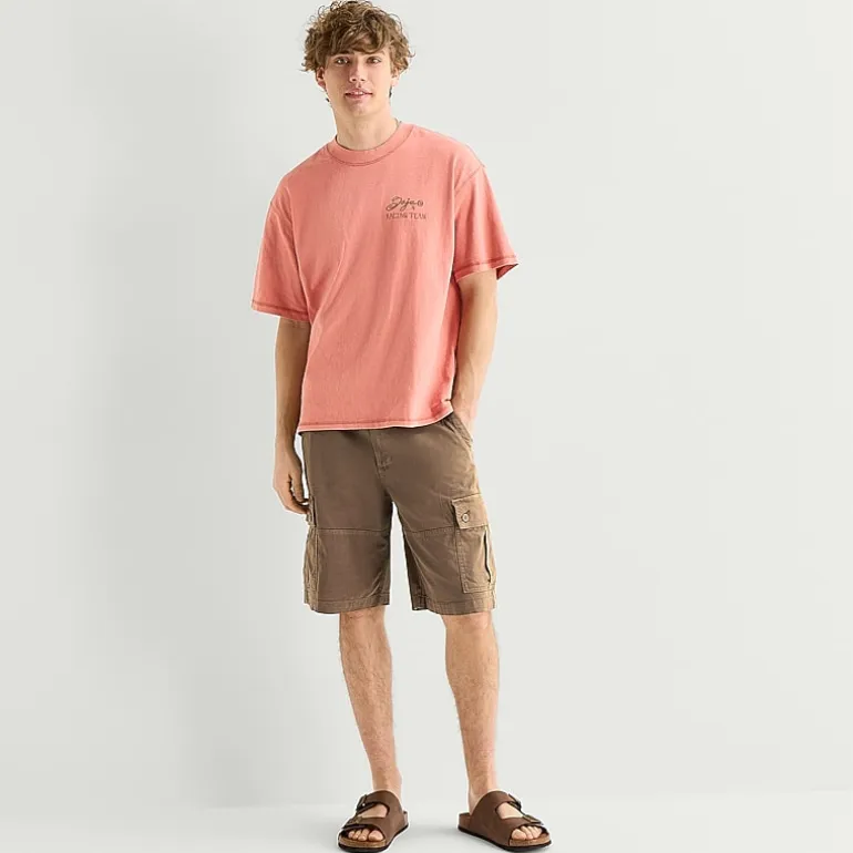 Arizona Mens Crew Neck Short Sleeve Boxy Fit Big and Tall Graphic T-Shirt