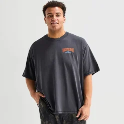 Arizona Mens Crew Neck Short Sleeve Boxy Fit Big and Tall Graphic T-Shirt