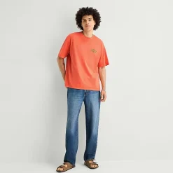 Arizona Mens Crew Neck Short Sleeve Boxy Fit Graphic T-Shirt