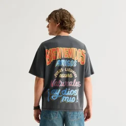 Arizona Mens Crew Neck Short Sleeve Boxy Fit Graphic T-Shirt