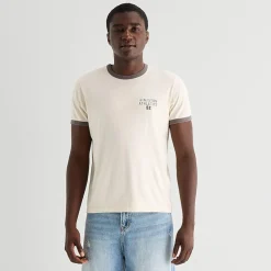 Arizona Mens Crew Neck Short Sleeve Slim Fit Graphic T-Shirt