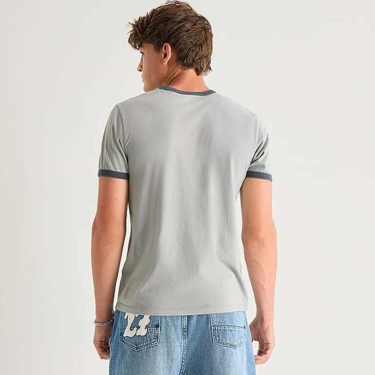 Arizona Mens Crew Neck Short Sleeve Slim Fit Graphic T-Shirt