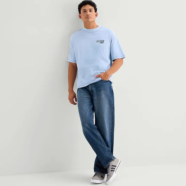 Arizona Mens Crew Neck Short Sleeve Relaxed Fit Graphic T-Shirt