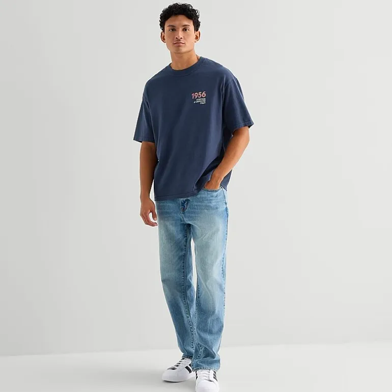 Arizona Mens Crew Neck Short Sleeve Relaxed Fit Graphic T-Shirt
