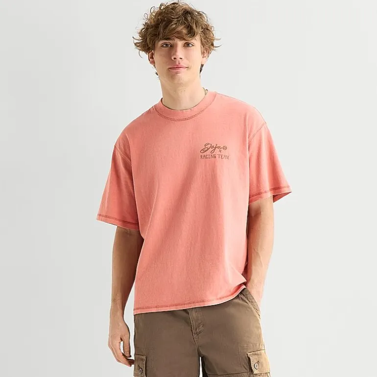 Arizona Mens Crew Neck Short Sleeve Boxy Fit Graphic T-Shirt
