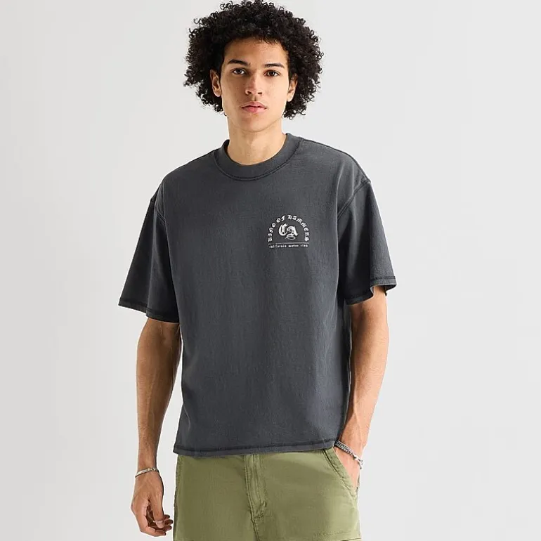 Arizona Mens Crew Neck Short Sleeve Boxy Fit Graphic T-Shirt