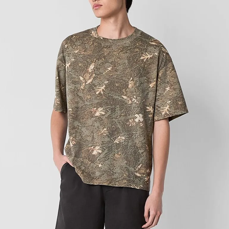 Arizona Mens Crew Neck Short Sleeve Boxy Fit Graphic T-Shirt
