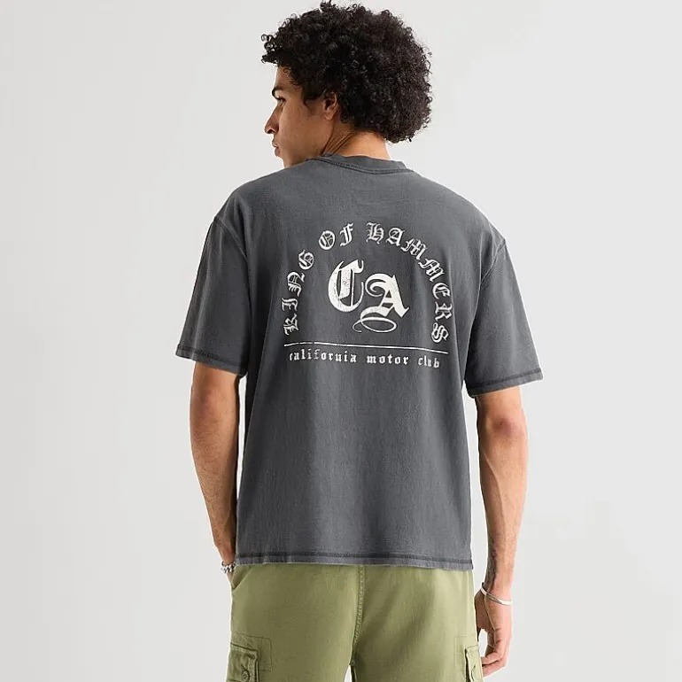 Arizona Mens Crew Neck Short Sleeve Boxy Fit Graphic T-Shirt