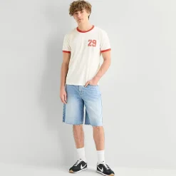 Arizona Mens Crew Neck Short Sleeve Slim Fit Graphic T-Shirt