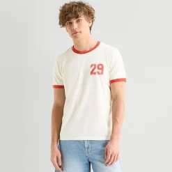 Arizona Mens Crew Neck Short Sleeve Slim Fit Graphic T-Shirt
