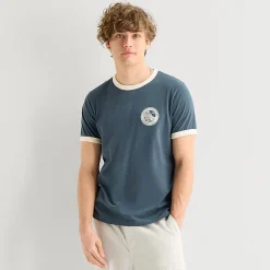 Arizona Mens Crew Neck Short Sleeve Slim Fit Graphic T-Shirt