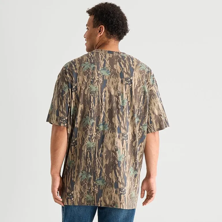 Arizona Mens Crew Neck Short Sleeve Big and Tall T-Shirt