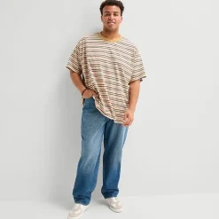 Arizona Mens Crew Neck Short Sleeve Big and Tall T-Shirt