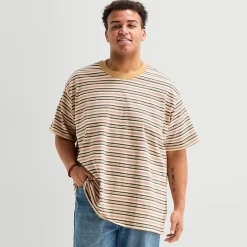 Arizona Mens Crew Neck Short Sleeve Big and Tall T-Shirt