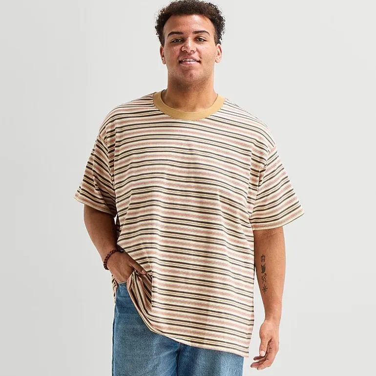Arizona Mens Crew Neck Short Sleeve Big and Tall T-Shirt