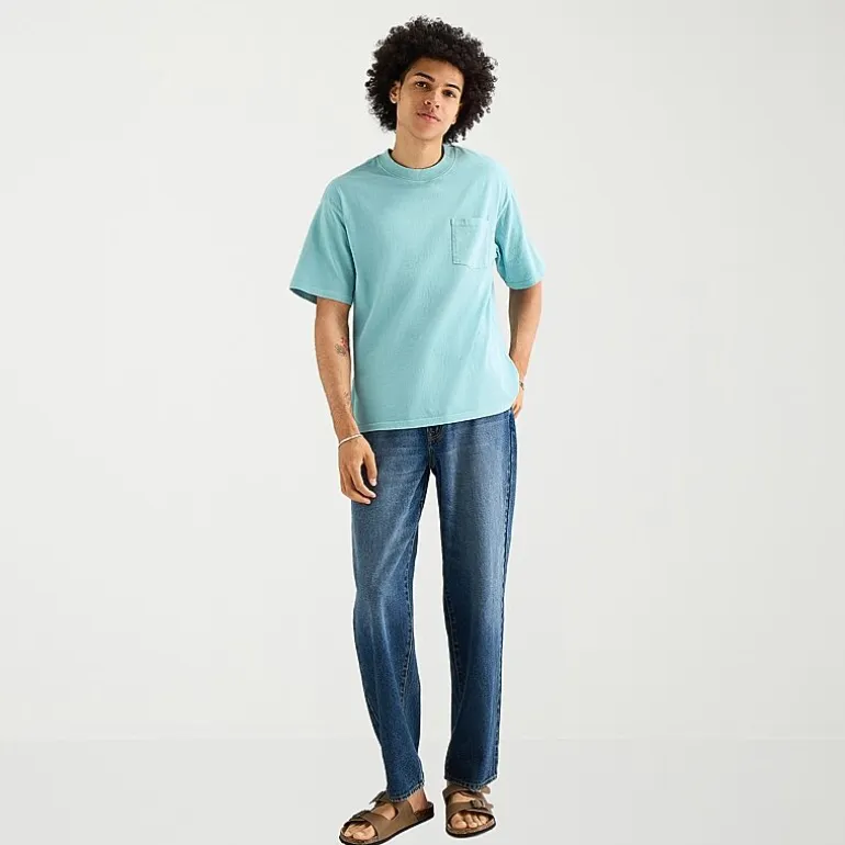 Arizona Mens Crew Neck Short Sleeve Big and Tall T-Shirt