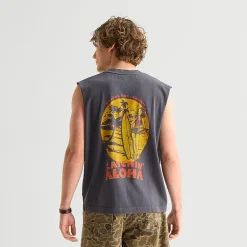Arizona Mens Crew Neck Sleeveless Muscle T-Shirt