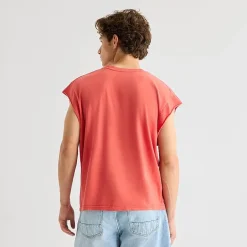 Arizona Mens Crew Neck Sleeveless Muscle T-Shirt