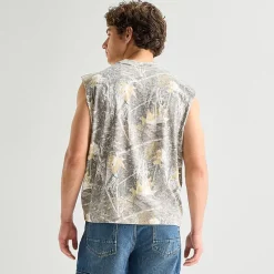 Arizona Mens Crew Neck Sleeveless Muscle T-Shirt