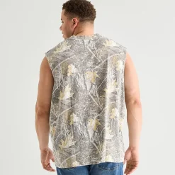 Arizona Mens Crew Neck Sleeveless Big and Tall Muscle T-Shirt