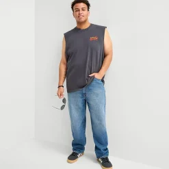 Arizona Mens Crew Neck Sleeveless Big and Tall Muscle T-Shirt