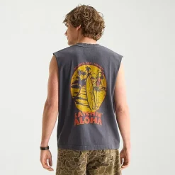 Arizona Mens Crew Neck Sleeveless Big and Tall Muscle T-Shirt
