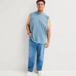 Arizona Mens Crew Neck Sleeveless Big and Tall Muscle T-Shirt